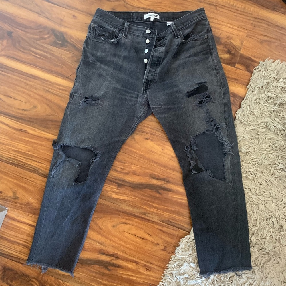 HIGH-WAISTED RE/DONE BOYFRIEND LEVI’S JEANS